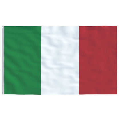 Vlag Met Vlaggenmast 6,23 M Aluminium 6.23 m Italië