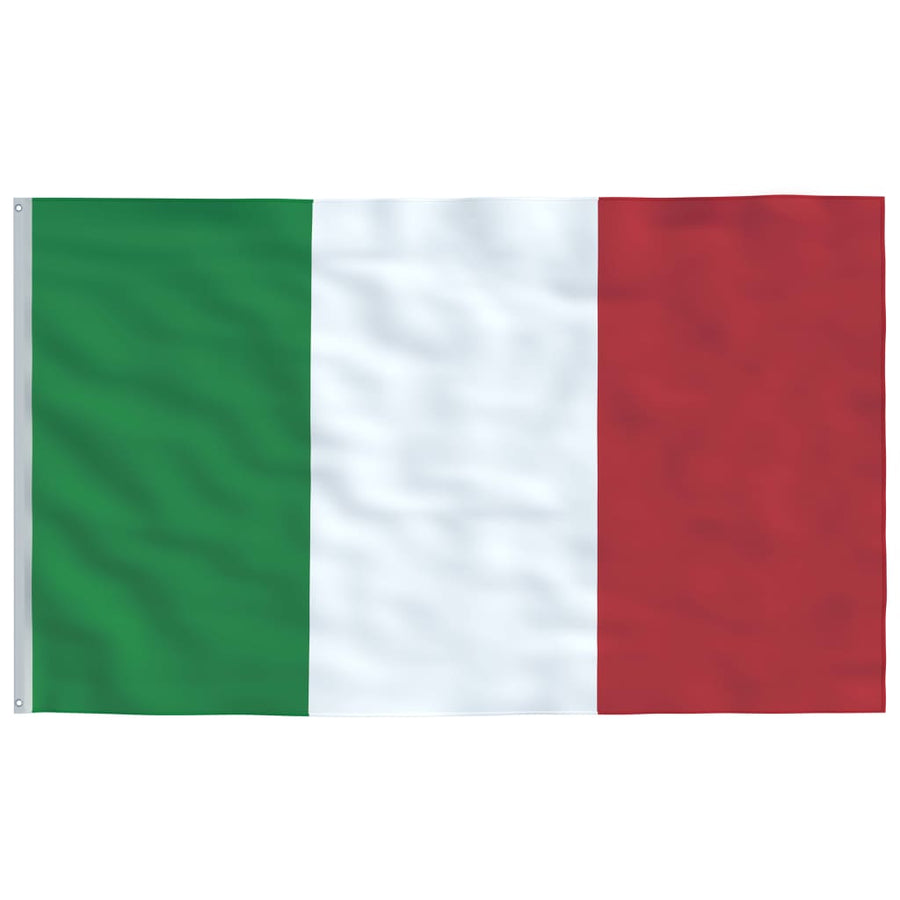 Vlag Met Vlaggenmast 6,23 M Aluminium 6.23 m Italië