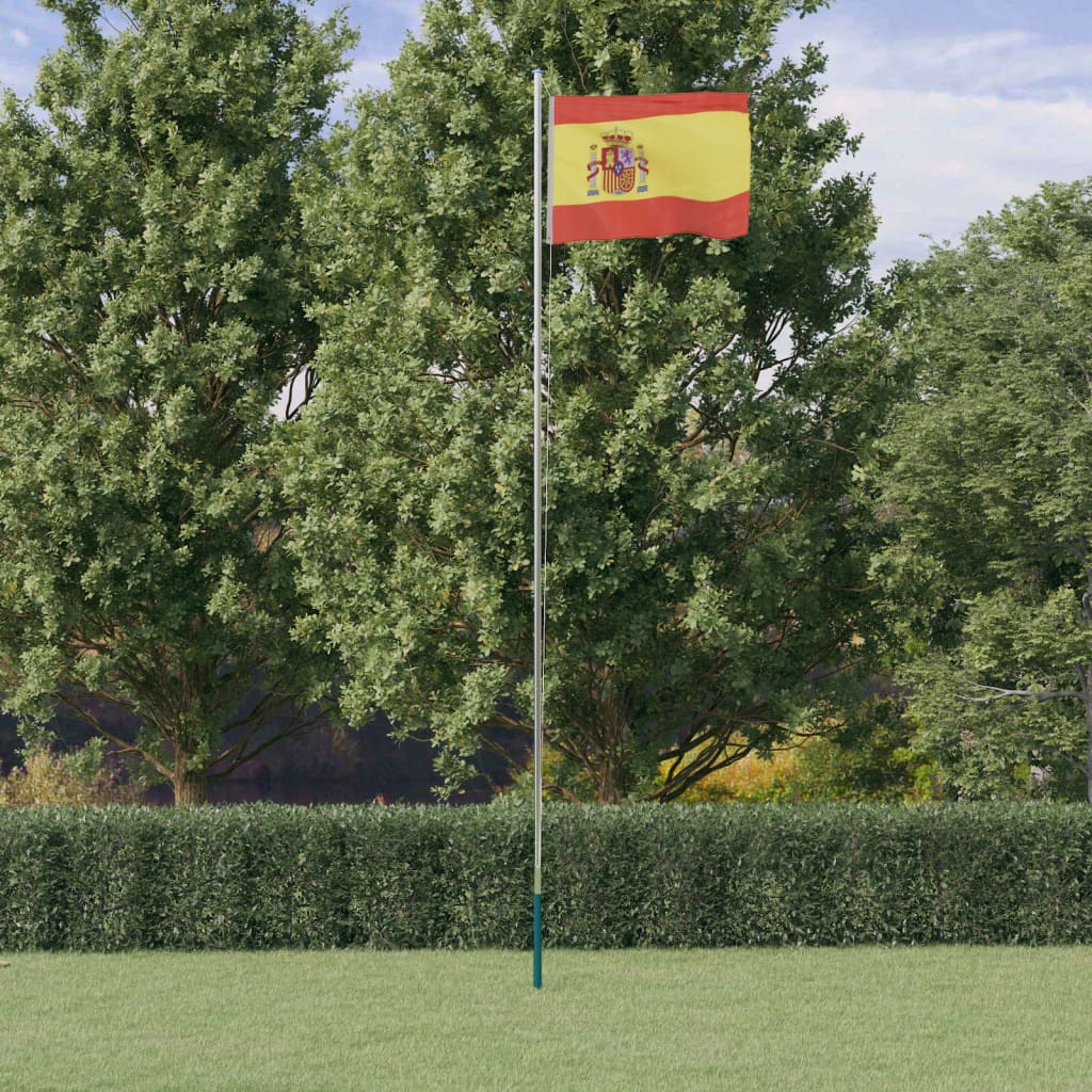 Vlag Met Vlaggenmast Aluminium 6,23 m Spanje