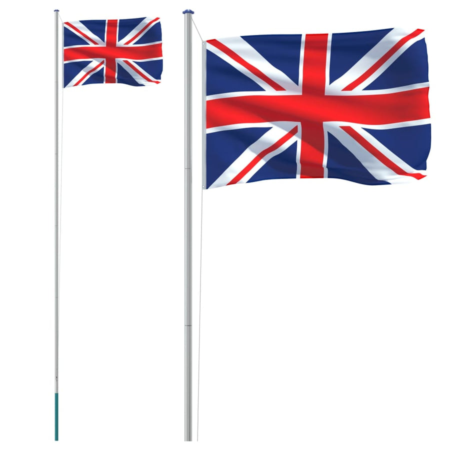 Vlag Met Vlaggenmast Verenigd Koninkrijk 6,23 M Aluminium