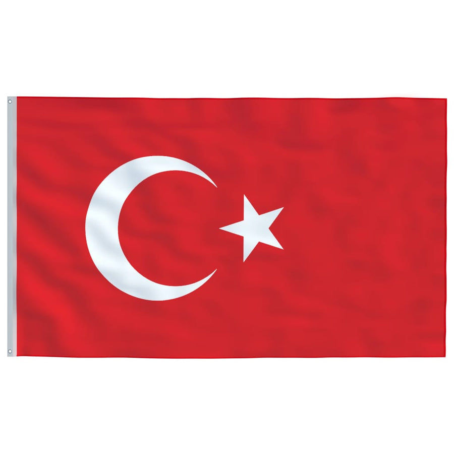 Vlag Met Vlaggenmast Aluminium 6.23 m Turkije