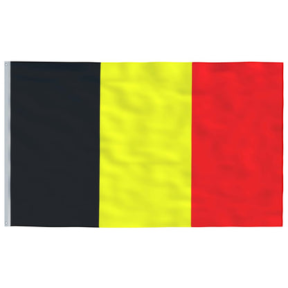 Vlag Met Vlaggenmast België 5,55 M Aluminium