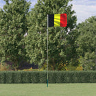Flag with flagpole Belgium 5.5 m aluminium