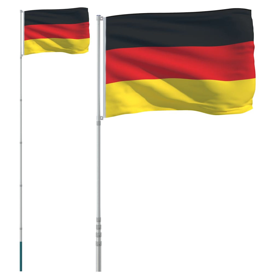 Vlag Met Vlaggenmast Duitsland 5,55 M Aluminium