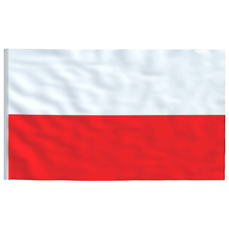 Vlag Met Vlaggenmast Polen 5,55 M Aluminium