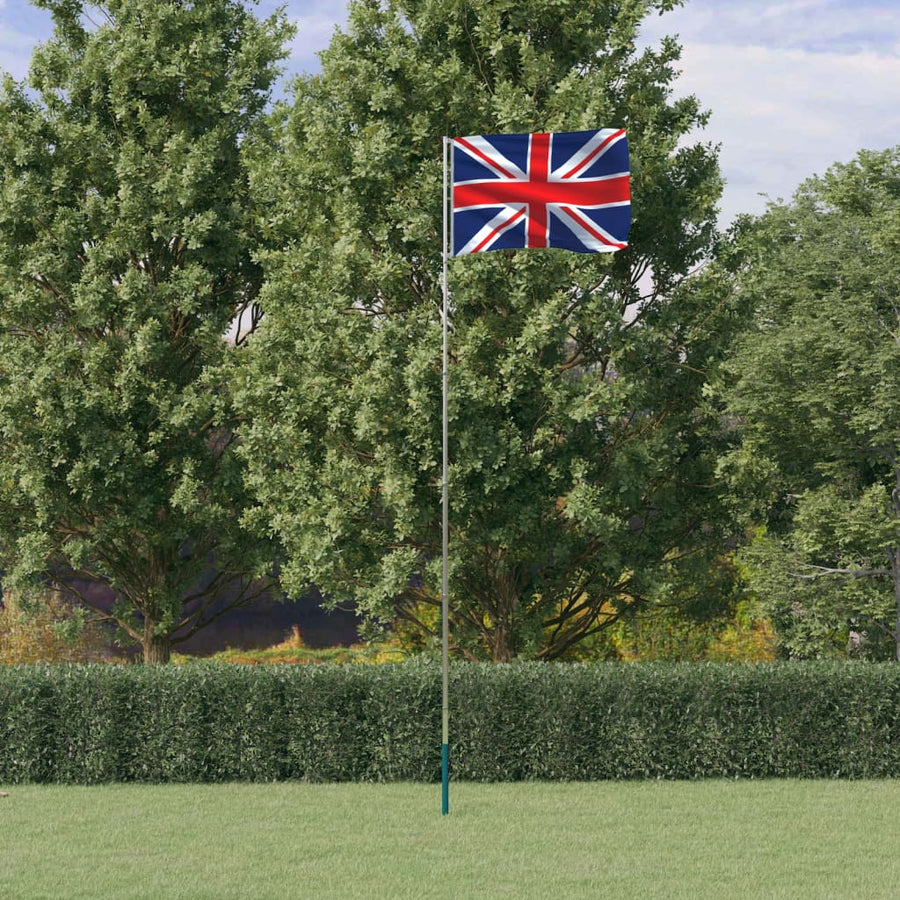 Vlag Met Vlaggenmast Verenigd Koninkrijk 5,55 M Aluminium