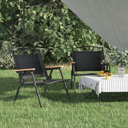 Campingstoelen Oxford Stof 54 x 43 x 59 cm Zwart