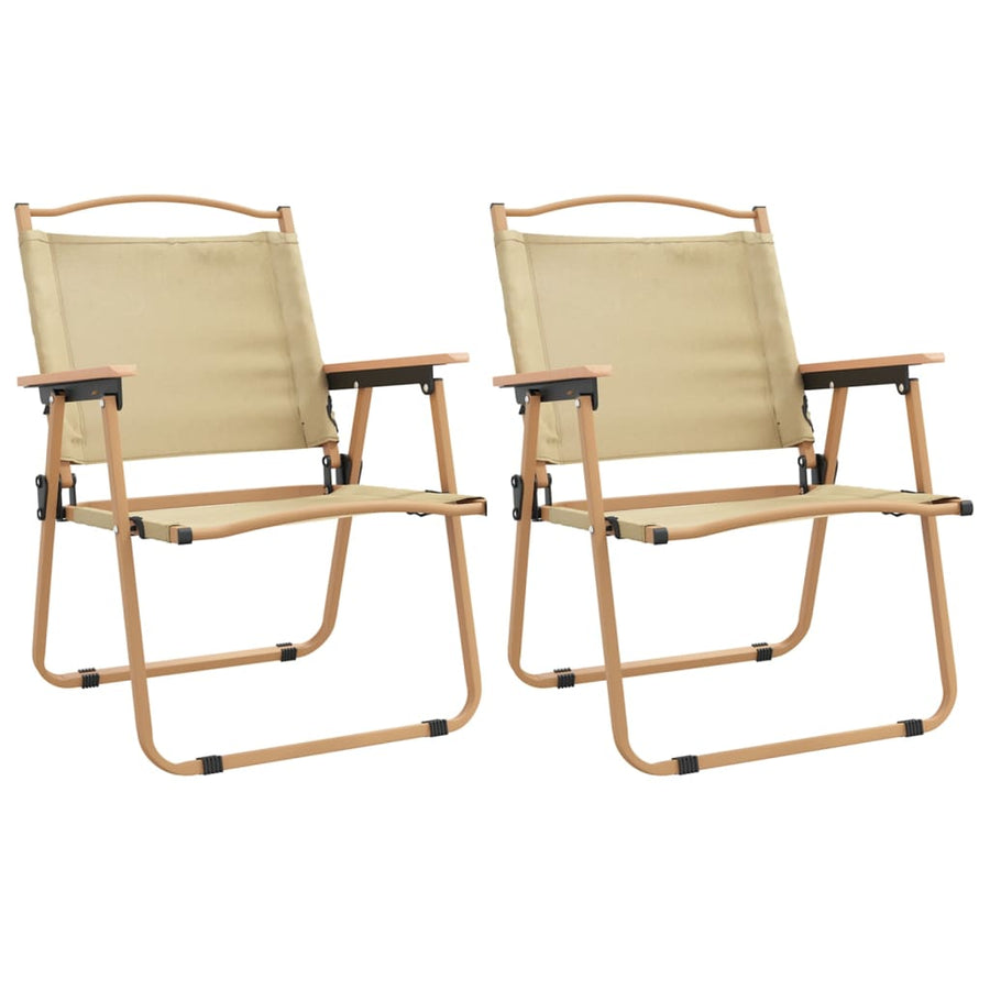Campingstoelen Oxford Stof 54 x 55 x 78 cm Beige