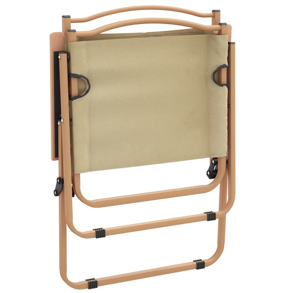 Campingstoelen Oxford Stof 54 x 55 x 78 cm Beige