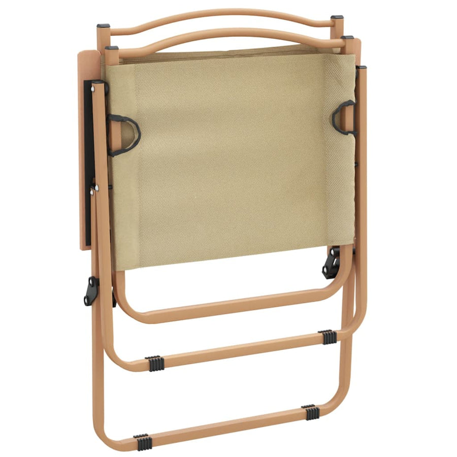 Campingstoelen Oxford Stof 54 x 55 x 78 cm Beige