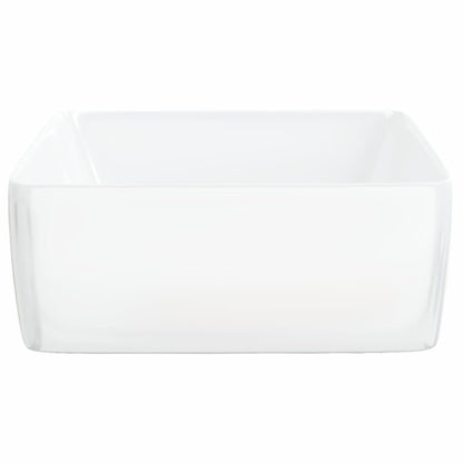 Wasbak 48x37x13 rechthoekig keramiek wit 48 x 37 x 13 cm Wit