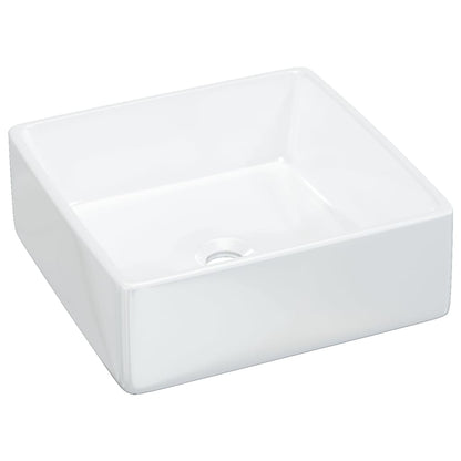 Wasbak 37X37X13 Cm Vierkant Keramiek Wit