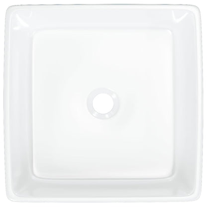 Wasbak 37X37X13 Cm Vierkant Keramiek Wit