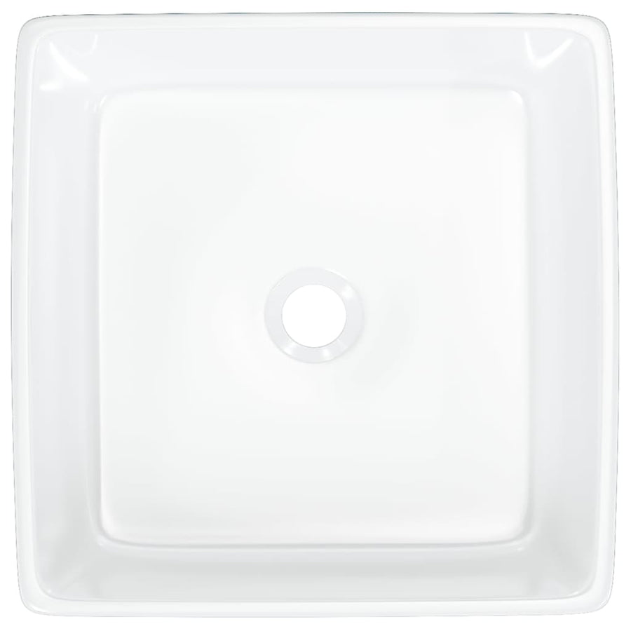 Wasbak 37X37X13 Cm Vierkant Keramiek Wit
