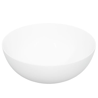 Wasbak 36x15 cm rond keramiek wit 36 x 15 cm Wit