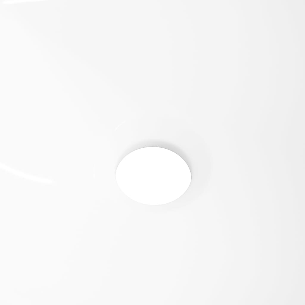 Wasbak 36x15 cm rond keramiek wit 36 x 15 cm Wit
