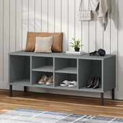 Schoenenrek 106x35x45 cm grenen grijs
