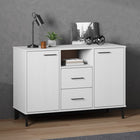 Sideboard with metal legs OSLO 113x40x77 cm pine white