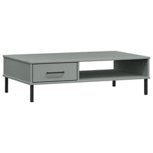 Salontafel Met Metalen Poten Oslo Massief Grenenhout Grijs