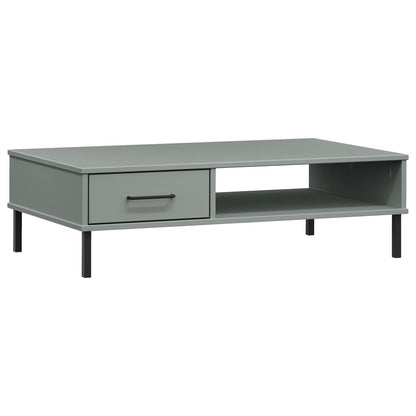 Salontafel Met Metalen Poten Oslo Massief Grenenhout Grijs