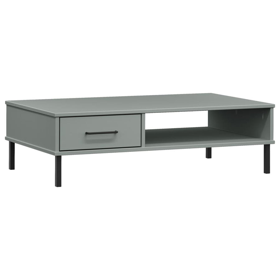 Salontafel Met Metalen Poten Oslo Massief Grenenhout Grijs