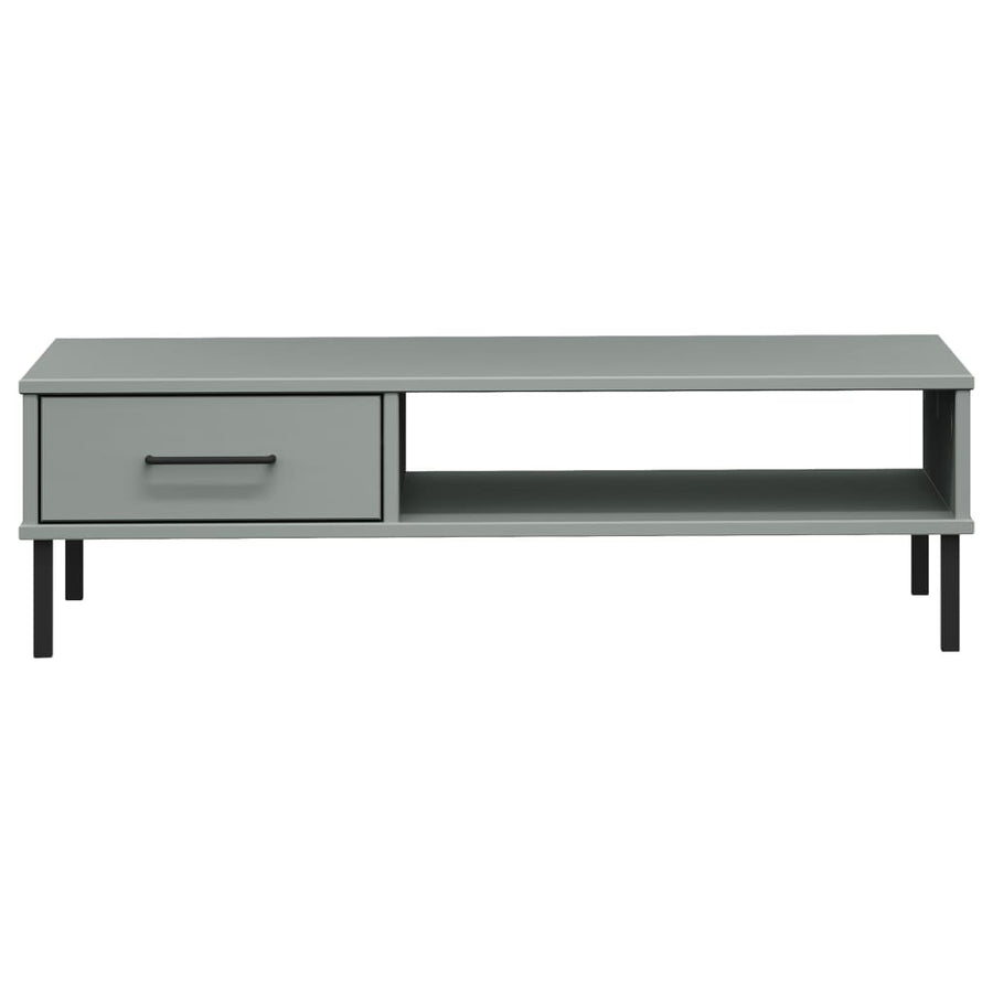 Salontafel Met Metalen Poten Oslo Massief Grenenhout Grijs