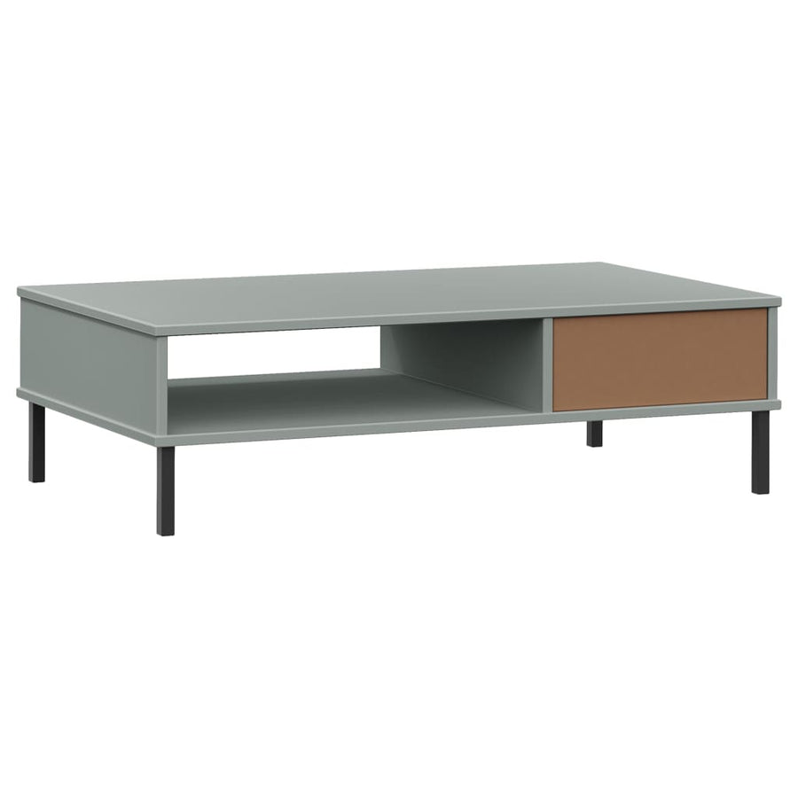 Salontafel Met Metalen Poten Oslo Massief Grenenhout Grijs