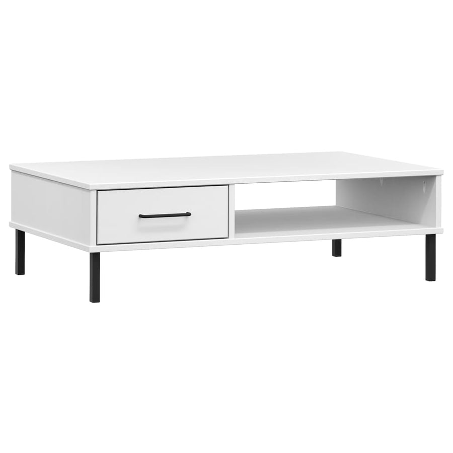 Salontafel Met Metalen Poten Oslo Massief Grenenhout Wit