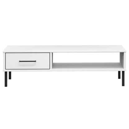 Salontafel Met Metalen Poten Oslo Massief Grenenhout Wit