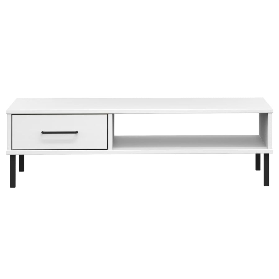 Salontafel Met Metalen Poten Oslo Massief Grenenhout Wit