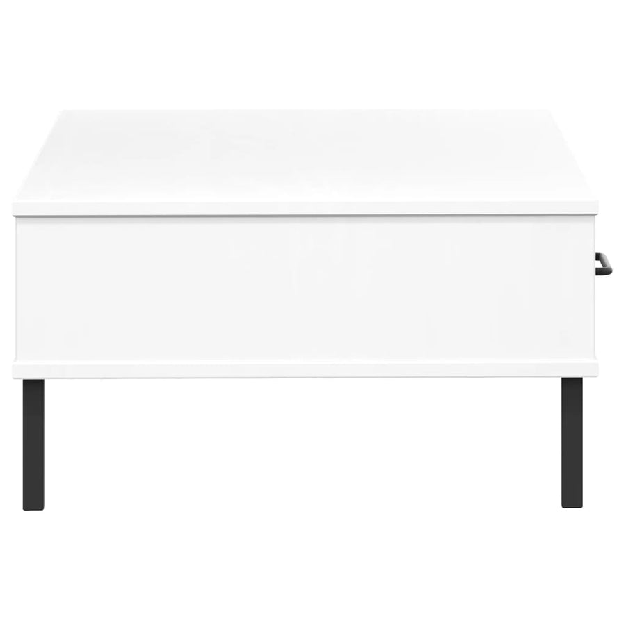 Salontafel Met Metalen Poten Oslo Massief Grenenhout Wit