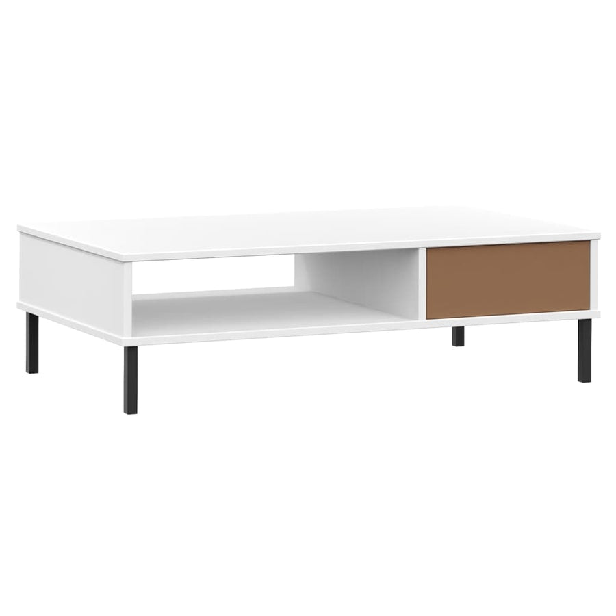 Salontafel Met Metalen Poten Oslo Massief Grenenhout Wit