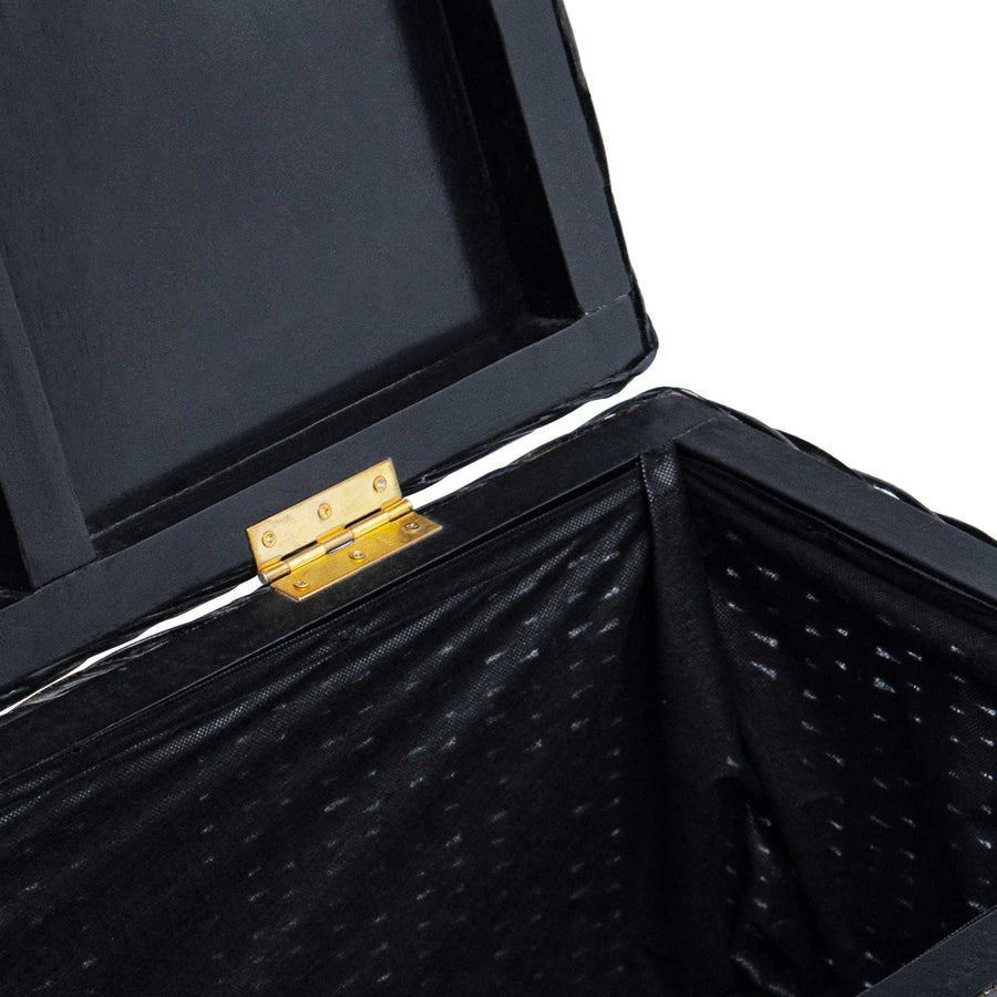Opbergbox met opslag Zwart 110 x 35 x 45 cm