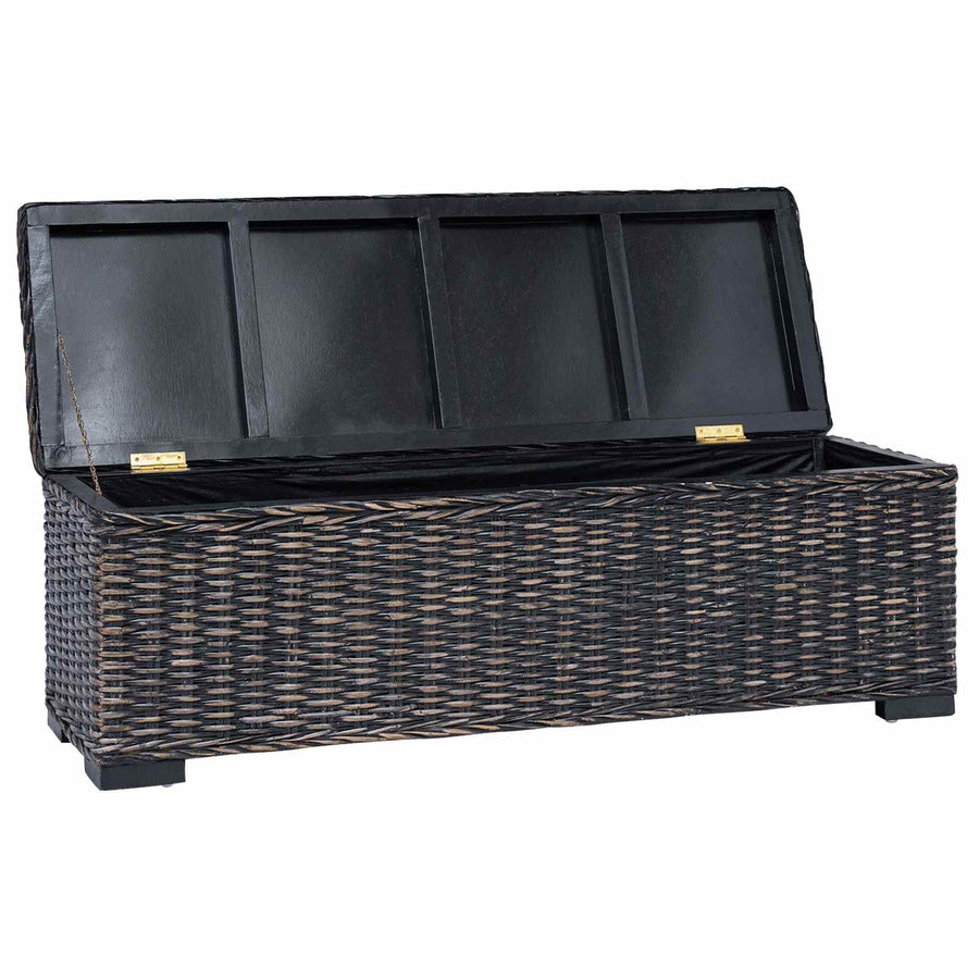 Opbergbox met opslag Zwart 110 x 35 x 45 cm