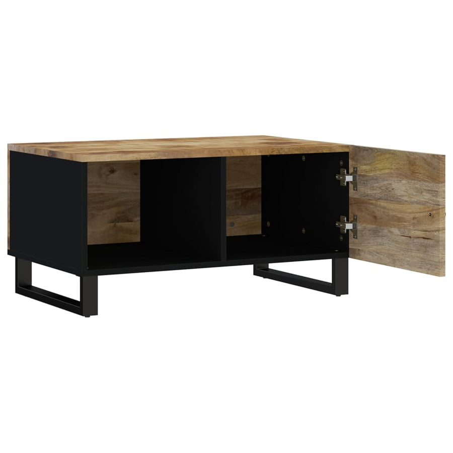 Salontafel 80x50x40 cm massief mangohout en bewerkt hout