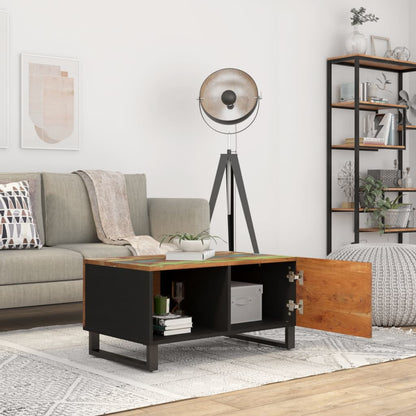 Salontafel 80X50X40 Cm Massief Gerecycled Hout En Bewerkt Hout Multikleur