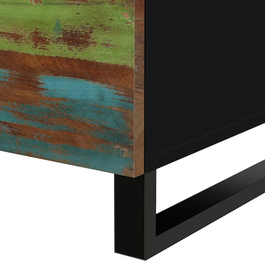 Salontafel 80X50X40 Cm Massief Gerecycled Hout En Bewerkt Hout Multikleur