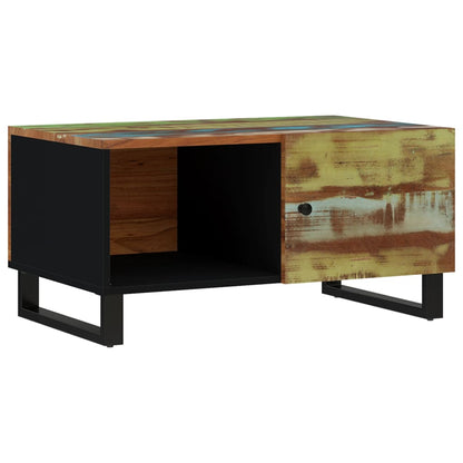 Salontafel 80X50X40 Cm Massief Gerecycled Hout En Bewerkt Hout Multikleur