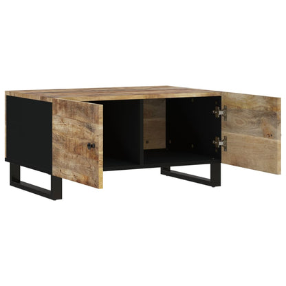 Salontafel 80X50X40 Cm Massief Mangohout En Bewerkt Hout Lichthout