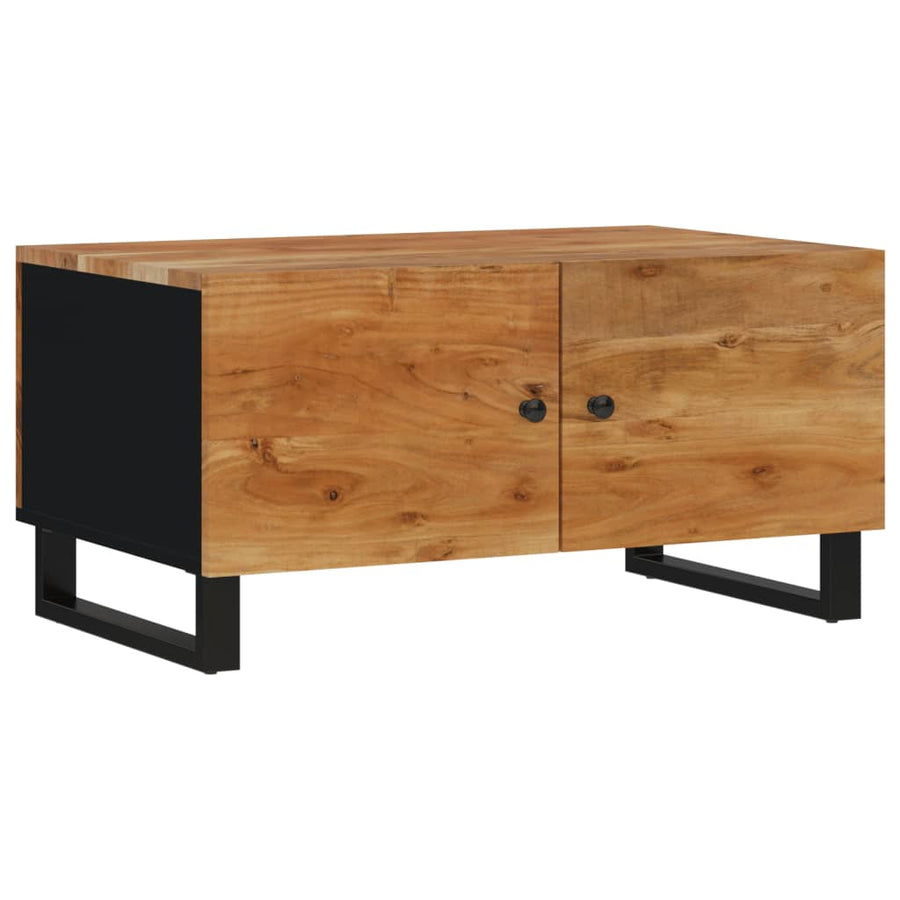 Salontafel 80X50X40 Cm Massief Acaciahout En Bewerkt Hout Bruin