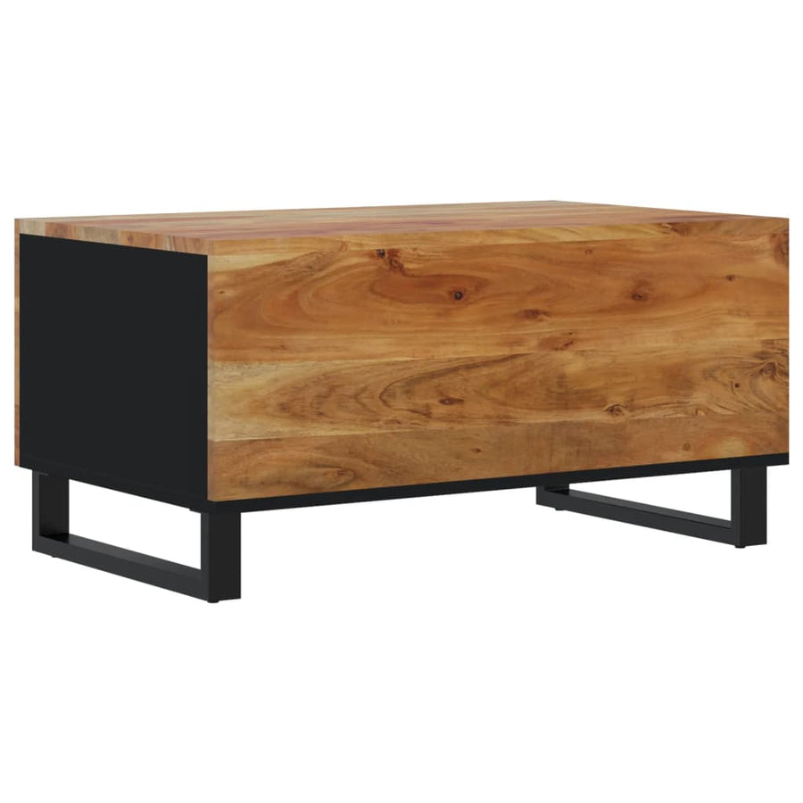 Salontafel 80X50X40 Cm Massief Acaciahout En Bewerkt Hout Bruin