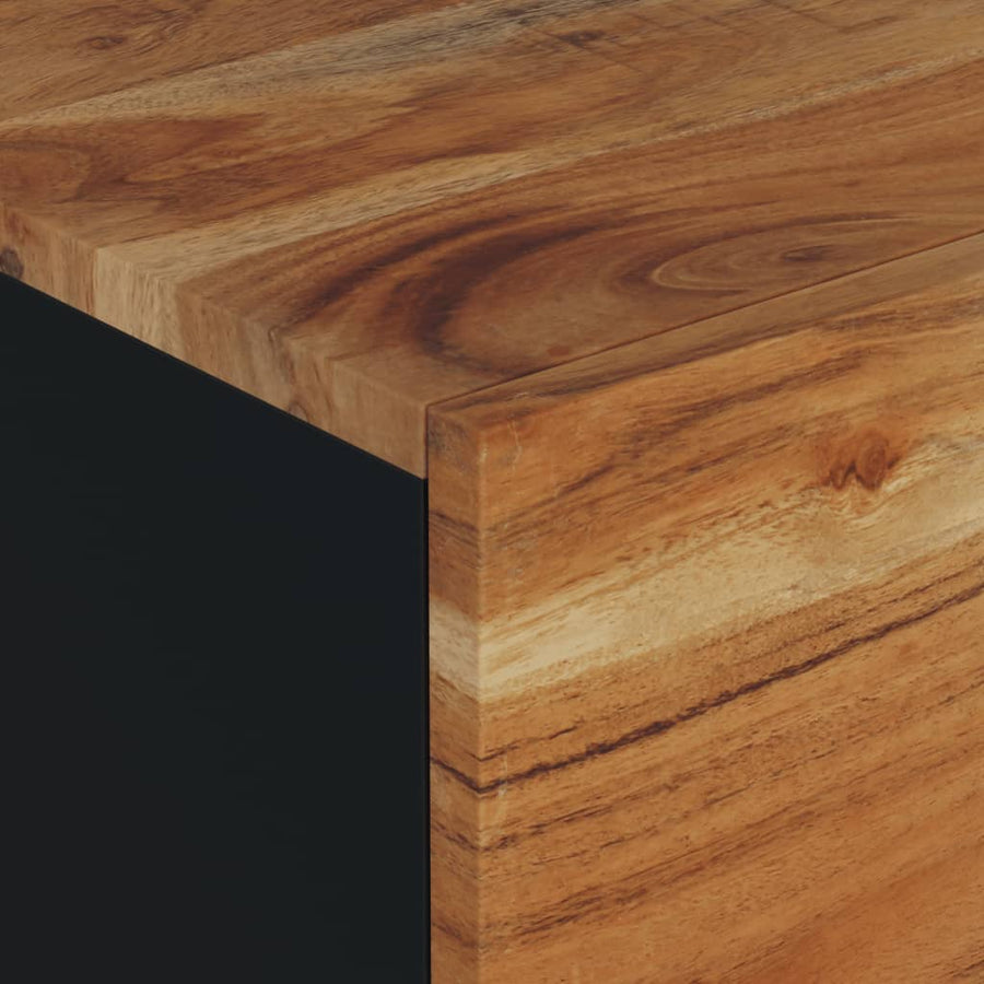 Salontafel 80X50X40 Cm Massief Acaciahout En Bewerkt Hout Bruin
