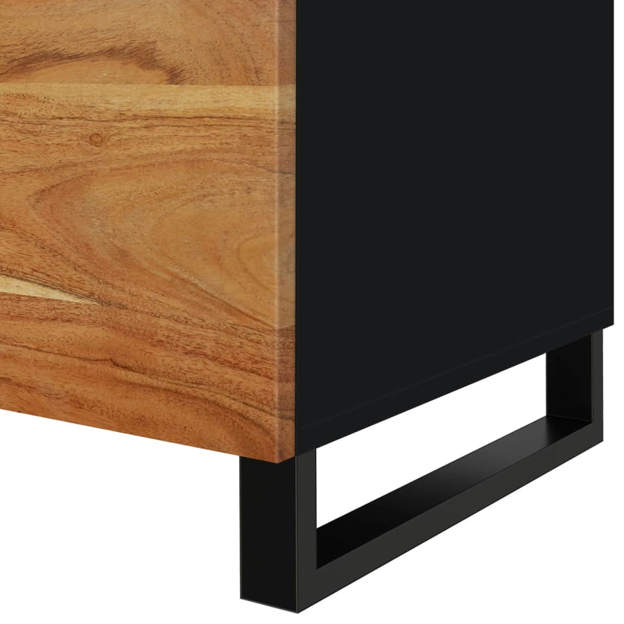 Salontafel 80X50X40 Cm Massief Acaciahout En Bewerkt Hout Bruin