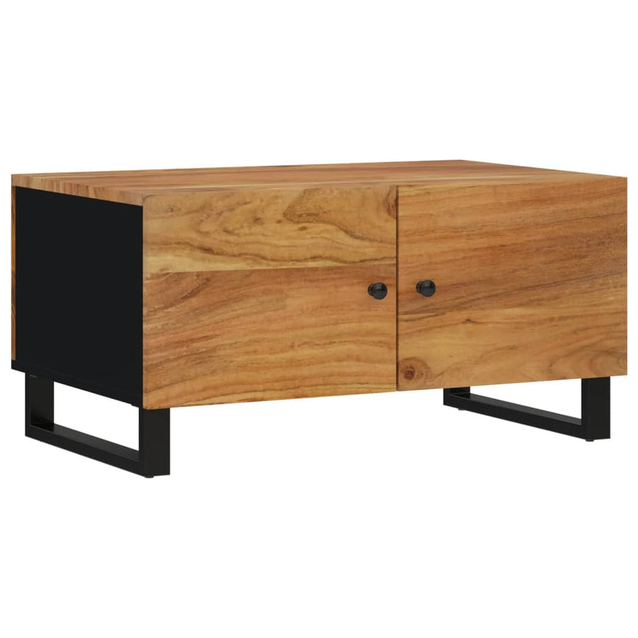 Salontafel 80X50X40 Cm Massief Acaciahout En Bewerkt Hout Bruin