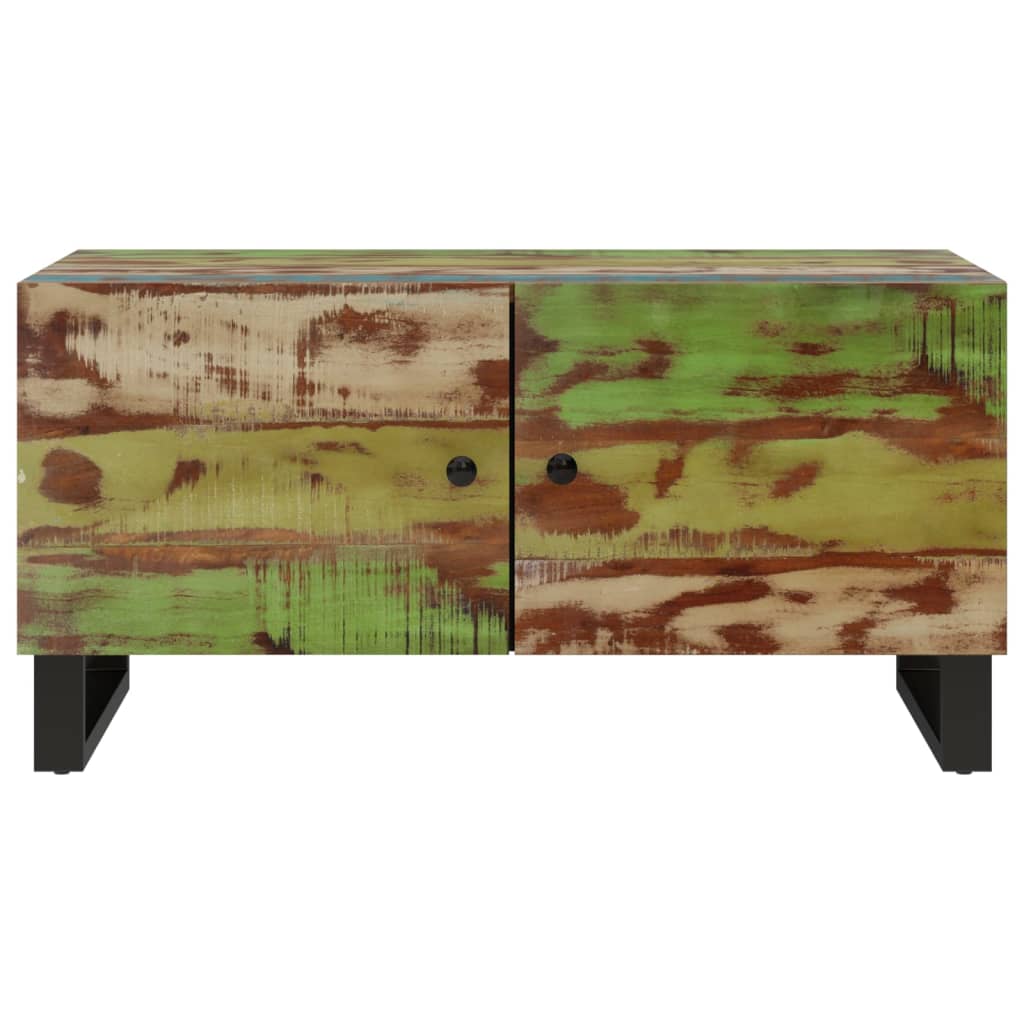 Salontafel 80X50X40 Cm Massief Gerecycled Hout En Bewerkt Hout