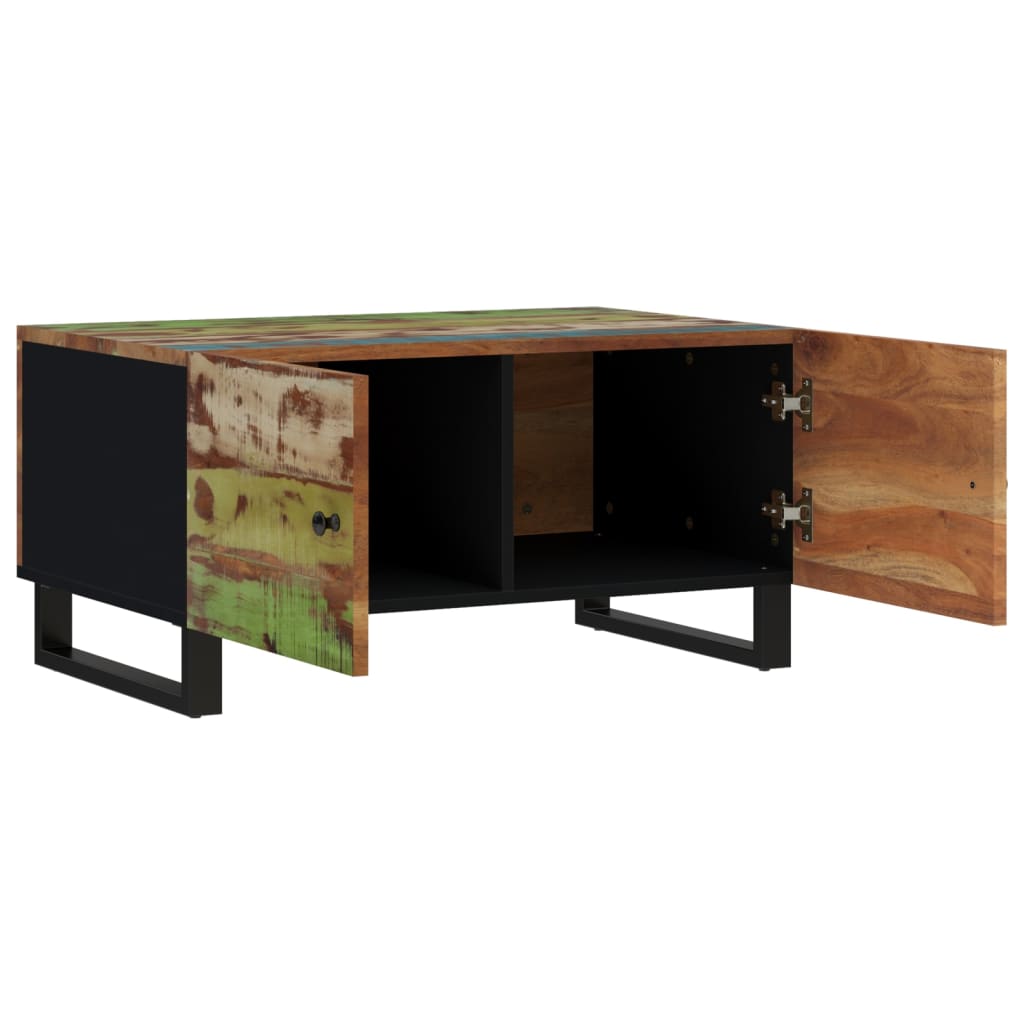 Salontafel 80X50X40 Cm Massief Gerecycled Hout En Bewerkt Hout
