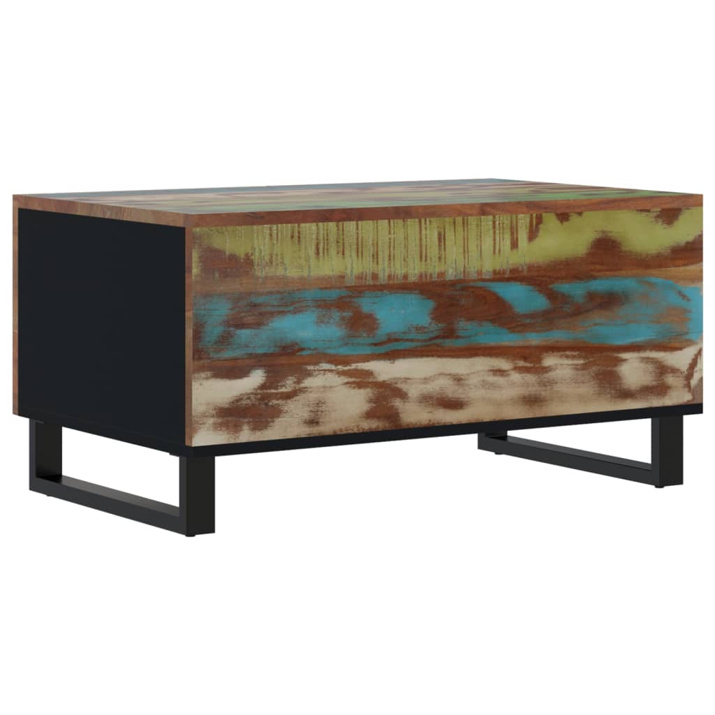 Salontafel 80X50X40 Cm Massief Gerecycled Hout En Bewerkt Hout