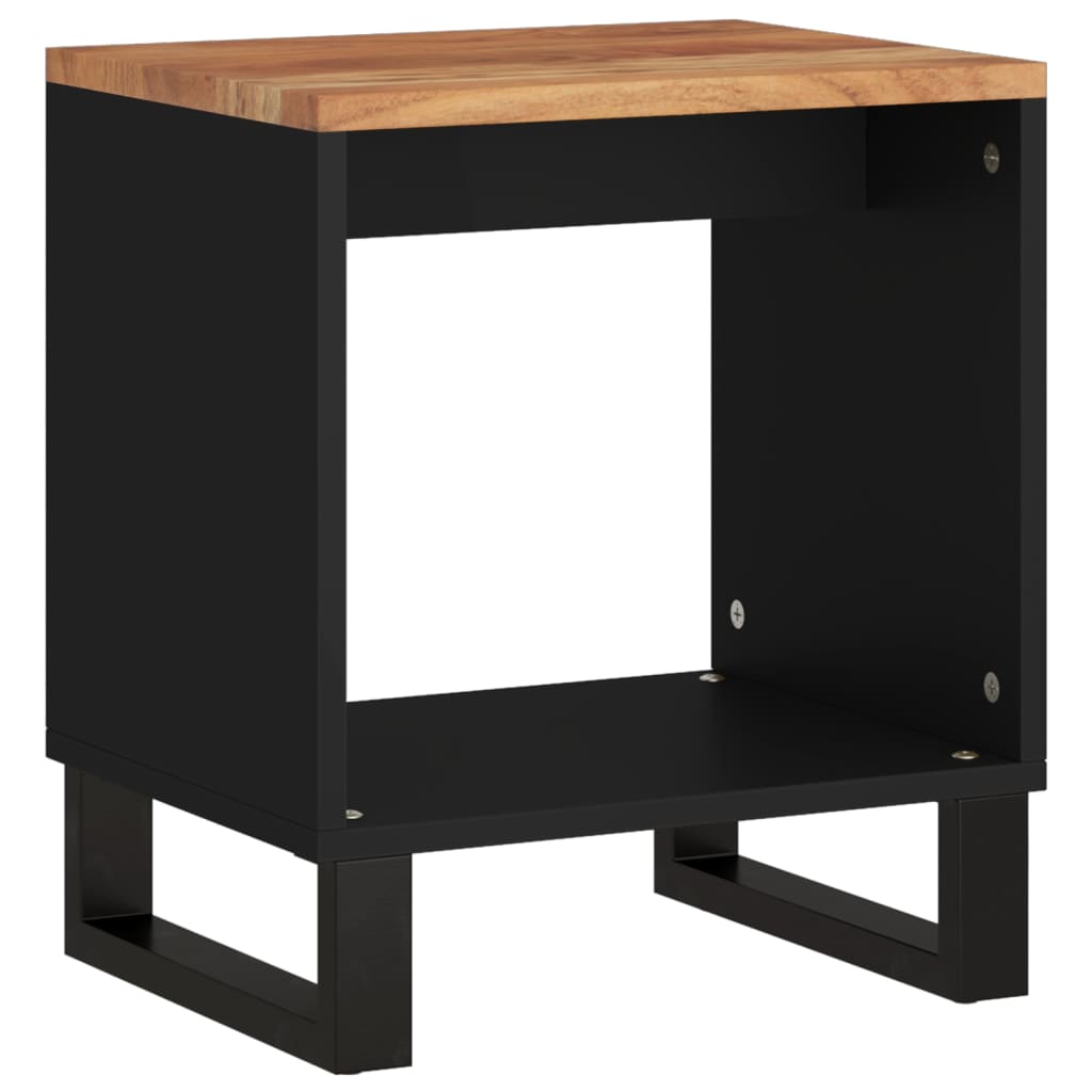 Salontafel 40X3X46 Cm Massief Acaciahout En Bewerkt Hout Bruin