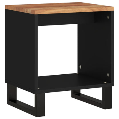 Salontafel 40X3X46 Cm Massief Acaciahout En Bewerkt Hout Bruin