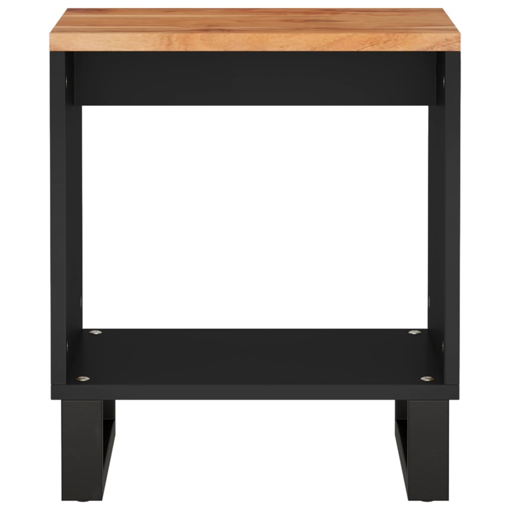 Salontafel 40X3X46 Cm Massief Acaciahout En Bewerkt Hout Bruin